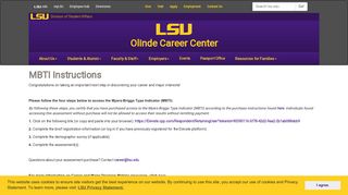 
                            8. Strong Interest Inventory Instructions - Louisiana State University