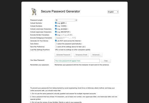 
                            8. Strong Random Password Generator