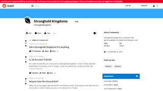 
                            11. Stronghold Kingdoms - Reddit