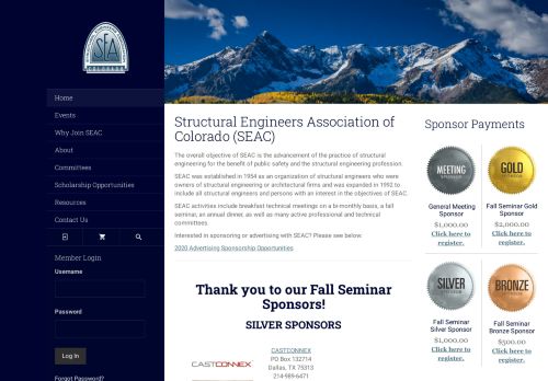 
                            12. Structural Engineers Association of Colorado: Home
