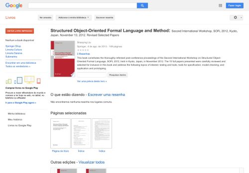 
                            13. Structured Object-Oriented Formal Language and Method: Second ...