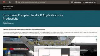 
                            9. Structuring Complex JavaFX 8 Applications for Productivity - Oracle