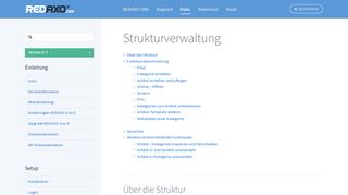 
                            7. Strukturverwaltung - Doku / REDAXO Website