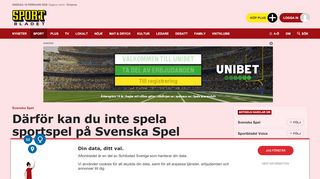 
                            9. Strul med Svenska Spels sajt –gick inte att lägga sportspel | Aftonbladet