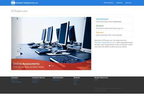
                            9. STSusers.com: Scholastic Testing Service