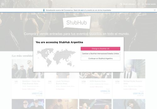
                            7. StubHub Argentina: Comprá y vendé tus entradas