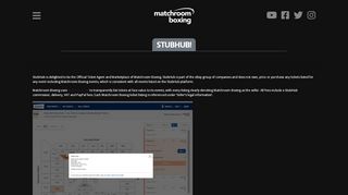 
                            7. StubHub! - Matchroom Boxing