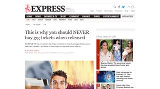 
                            6. Stubhub UK reveals why you should NEVER buy gig tickets when ...