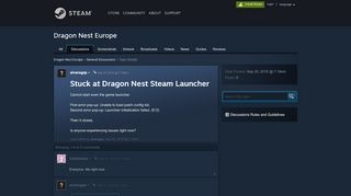 
                            1. Stuck at Dragon Nest Steam Launcher :: Dragon Nest Europe General ...