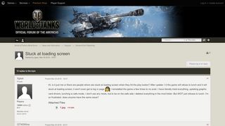 
                            8. Stuck at loading screen - General Error Reporting - World of Tanks ...