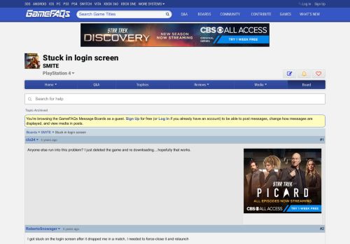 
                            6. Stuck in login screen - SMITE Message Board for PlayStation 4 ...