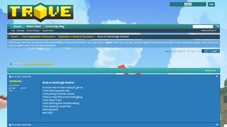 
                            6. Stuck on World:login finished - Trove Forums