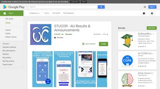 
                            4. STUCOR - AU Results & Announcements - Apps on Google Play
