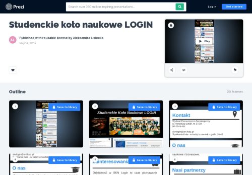 
                            5. Studenckie koło naukowe LOGIN by Aleksandra Lisiecka on Prezi