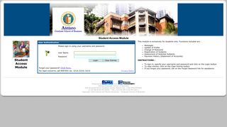 
                            1. Student Access Module - Ateneo de Manila University