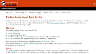 
                            8. Student Account and Tools Set Up | Oregon State University - Cascades