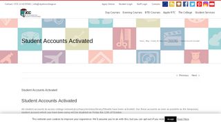 
                            4. Student Accounts Activated | St. John's Central College