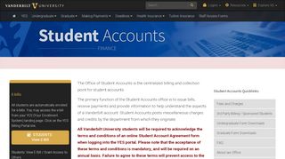 
                            3. Student Accounts | Vanderbilt University