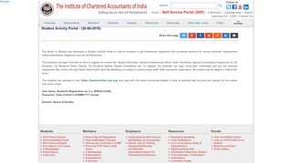 
                            2. Student Activity Portal - (26-06-2018) - ICAI - The Institute of Chartered ...