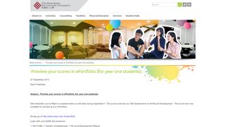 
                            10. Student Affairs Office - Preview your scores in ePortfolio (for year one ...