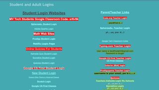 
                            7. Student and Adult Logins - Google Sites