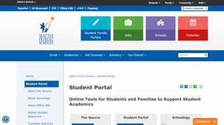 
                            8. Student and Family Portals - Seattle Public Schools