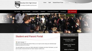 
                            12. Student and Parent Portal - Bossley Park High School