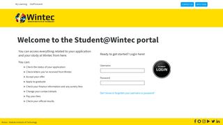 
                            1. Student@Wintec portal - Student at Wintec