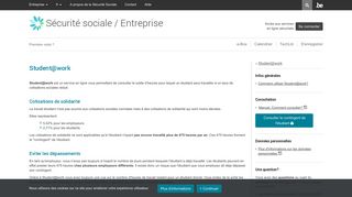 
                            3. Student@work - Sécurité Sociale