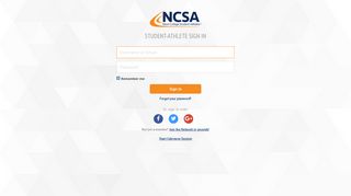 
                            1. Student-Athlete Sign In | NCSA Client Recruiting - NCSA Athletic ...