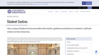 
                            2. Student Centres | Student Services | University of Greenwich