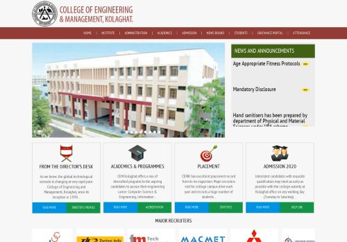 
                            3. Student - College of Engineering and Management, Kolaghat