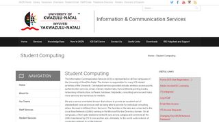 
                            13. Student Computing – Information and Communication ... - ICS - UKZN