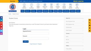 
                            3. Student Corner Login | Engineers Hub