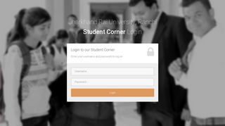 
                            7. Student Corner Login - Jharkhand Rai University