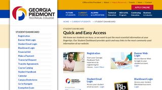 
                            2. Student Dashboard – Georgia Piedmont Technical College