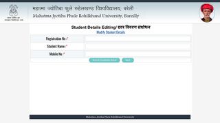 
                            5. Student Details Editing - Mahatma Jyotiba Phule Rohilkhand ...