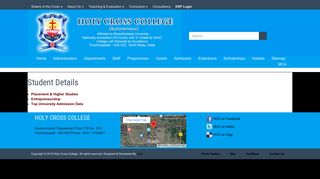 
                            4. Student Details – Holy Cross College