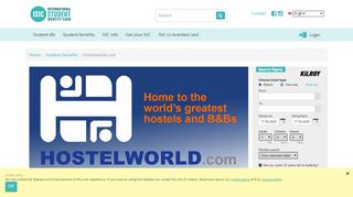 
                            13. Student discount at Hostelworld - Student benefits - ISIC