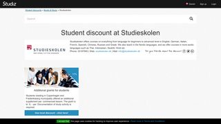 
                            9. Student discount at Studieskolen - Discounts for students with Studiz