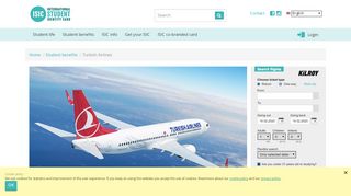 
                            10. Student discount on Turkish Airlines tickets - Student benefits - ISIC