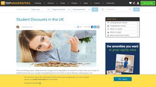 
                            12. Student Discounts in the UK | Top Universities