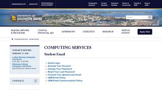 
                            9. Student Email | Computing Services | University of Southern Maine