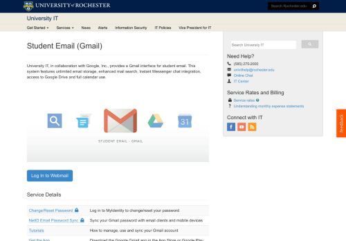 
                            1. Student Email (Gmail) - University IT