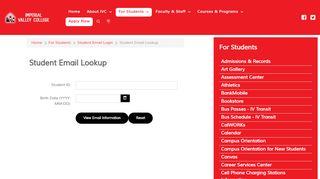 
                            6. Student Email Lookup - For Students - Imperial Valley ...