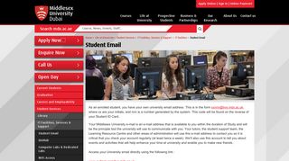 
                            6. Student Email | Middlesex University Dubai