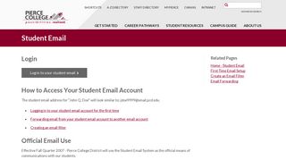 
                            6. Student Email | Pierce College District