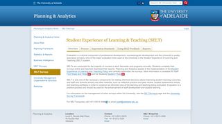 
                            10. Student Experience of Learning & Teaching (SELT) | Planning ...