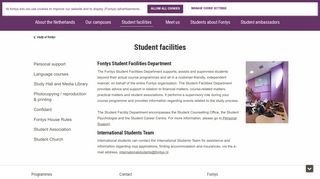 
                            5. Student facilities | Fontys University