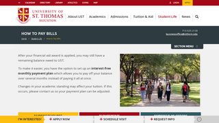 
                            13. Student Financial Services | University of St. Thomas | Houston, TX